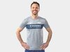 Unbekannt Jersey 100% Tech Tee Short Sleeve Large Grey/Navy